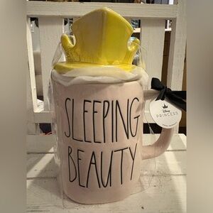 Disney Sleeping Beauty Pink Mug with Yellow Crown Lid